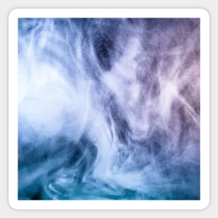 Blue purple white abstract heavenly clouds smoke Sticker